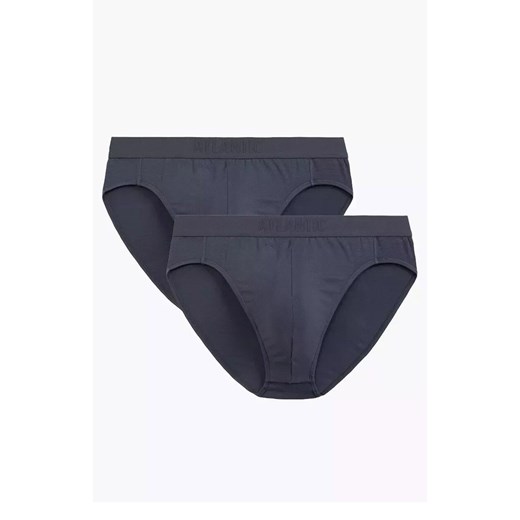 2-pack slipy męskie 2BMP-016-GRAFITOWY, Kolor grafitowy, Rozmiar M, ATLANTIC ze sklepu Primodo w kategorii Majtki męskie - zdjęcie 184059595