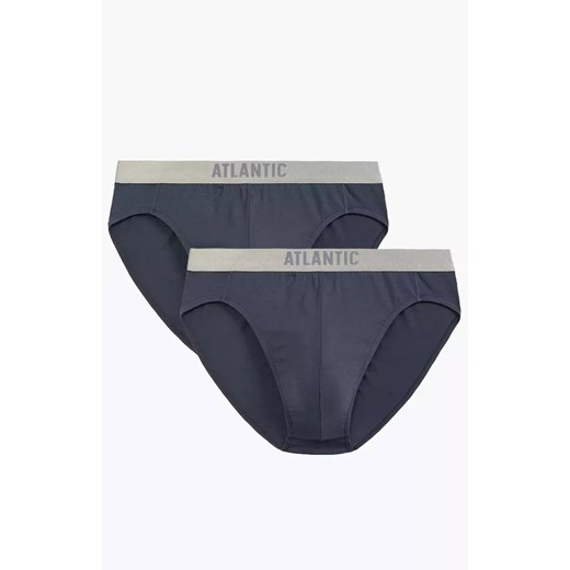 Atlantic 2-pack grafitowe slipy męskie 2BMP-013, Kolor grafitowy, Rozmiar M, ATLANTIC ze sklepu Primodo w kategorii Majtki męskie - zdjęcie 184059657