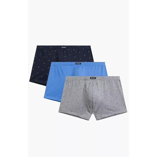 Atlantic 3-pack bokserki męskie 3MH-209-SZM/NIE/GRA, Kolor multicolour, Rozmiar S, ATLANTIC ze sklepu Primodo w kategorii Majtki męskie - zdjęcie 184059905