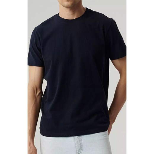Atlantic t-shirt męski NMT-033-GRANATOWY, Kolor granatowy, Rozmiar S, ATLANTIC ze sklepu Primodo w kategorii T-shirty męskie - zdjęcie 184060415