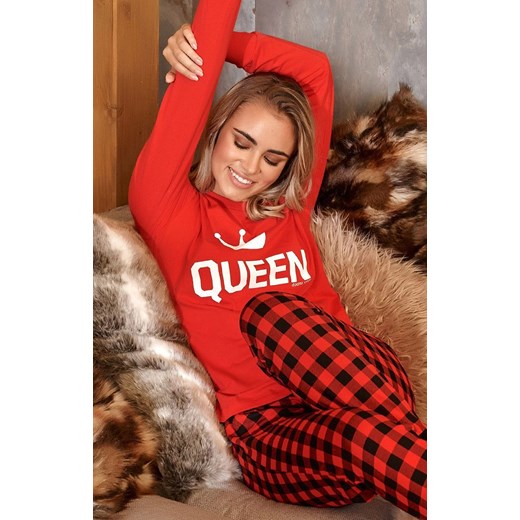 Piżama damska Queen PM.9748, Kolor czerwony, Rozmiar S, Doctor Nap ze sklepu Primodo w kategorii Piżamy damskie - zdjęcie 184064385