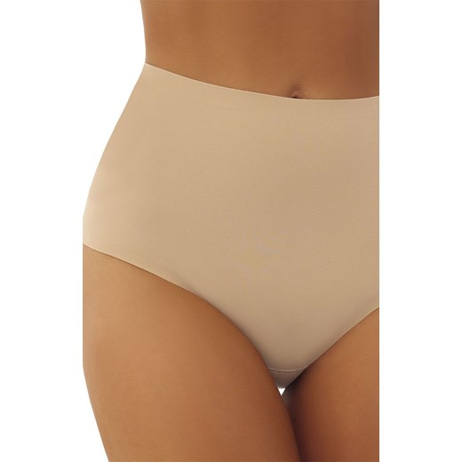 Figi damskie z wysokim stanem beżowe Comfort, Kolor beżowy, Rozmiar 2XL, EMILI ze sklepu Primodo w kategorii Majtki damskie - zdjęcie 184066238