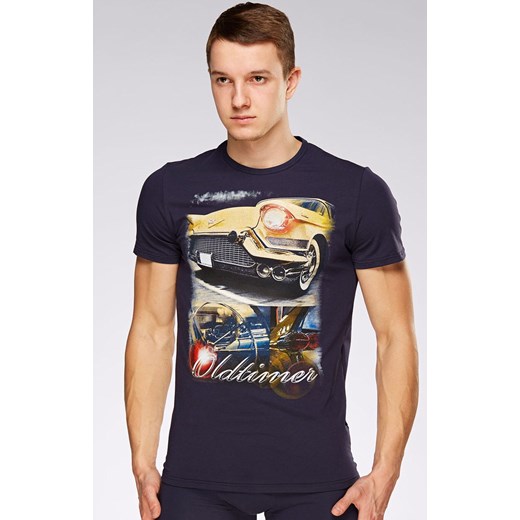 Podkoszulek męski Hard 09/1-82/66+766, Kolor granatowy-wzór, Rozmiar L, Fabio Undercare ze sklepu Primodo w kategorii T-shirty męskie - zdjęcie 184068148