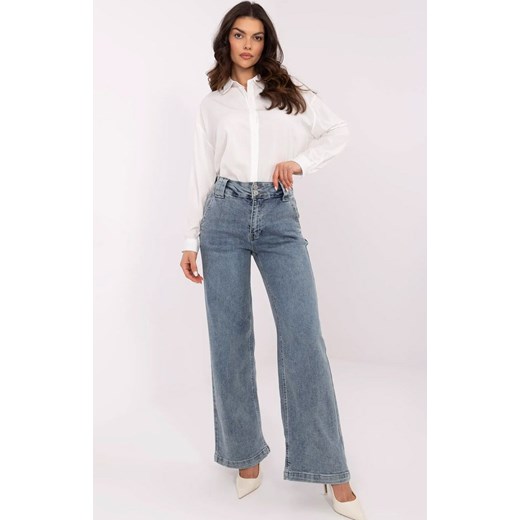 Niebieskie jeansy dad fit NM-SP-T360.66P, Kolor niebieski, Rozmiar S, FactoryPrice ze sklepu Primodo w kategorii Jeansy damskie - zdjęcie 184068235
