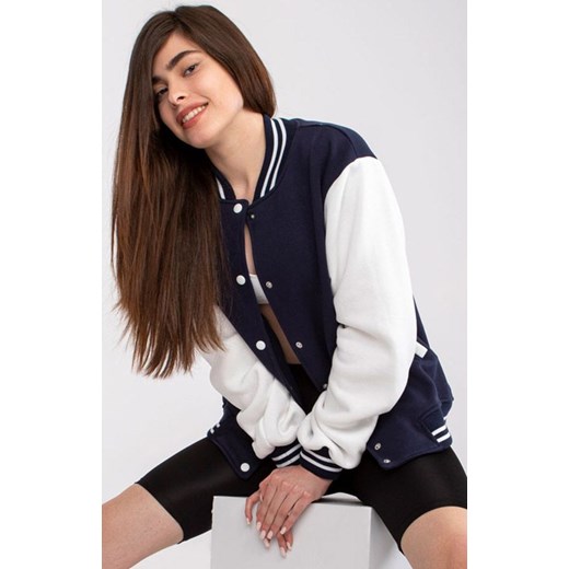 Bluza bejsbolówka granatowa EM-BL-722.44P, Kolor granatowy, Rozmiar L/XL, EX MODA ze sklepu Primodo w kategorii Bluzy damskie - zdjęcie 184068976
