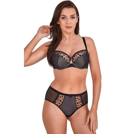 Biustonosz półusztywniany semi-soft Shana 1224, Kolor czarny, Rozmiar 80B, Gaia ze sklepu Primodo w kategorii Biustonosze - zdjęcie 184070415