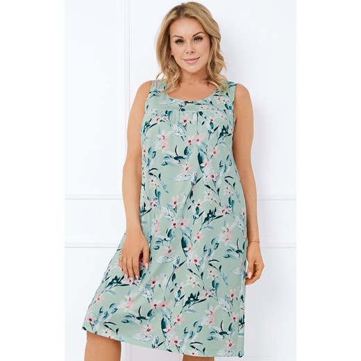 Koszula nocna na szeroki ramiączka Alwea, Kolor miętowy-wzór, Rozmiar M, Italian Fashion ze sklepu Primodo w kategorii Koszule nocne - zdjęcie 184073035