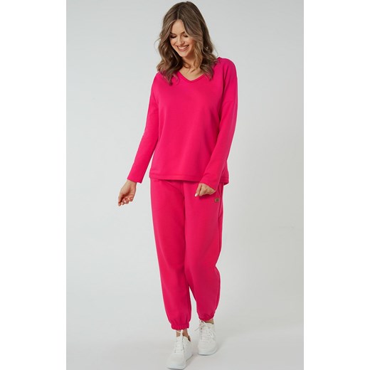 Damskie spodnie dresowe fuksja Madri, Kolor fuksja, Rozmiar S, Italian Fashion ze sklepu Primodo w kategorii Spodnie damskie - zdjęcie 184074506