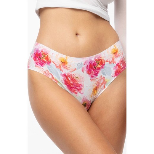 Julimex figi damskie Peony Cheekie Brasil, Kolor biały-kwiaty, Rozmiar L, Julimex ze sklepu Primodo w kategorii Majtki damskie - zdjęcie 184076336