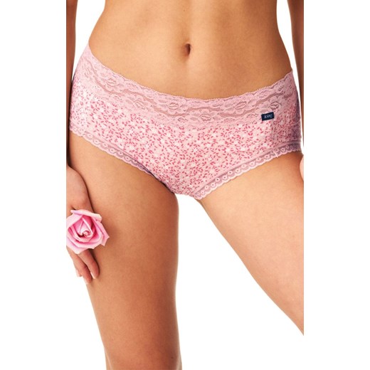 2-pack majtki damskie z koronką LPC 640, Kolor grafitowo-różowy, Rozmiar L, Key Key L Primodo