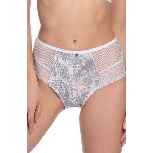 Figi damskie z wyższym stanem 2-pack L-1458MD, Kolor różowo-szary, Rozmiar S, LAMA ze sklepu Primodo w kategorii Majtki damskie - zdjęcie 184077415