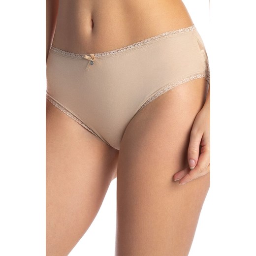 2-pack figi damskie beżowe plus size L-4000BI-06EX, Kolor beżowy, Rozmiar 2XL, LAMA ze sklepu Primodo w kategorii Majtki damskie - zdjęcie 184077457