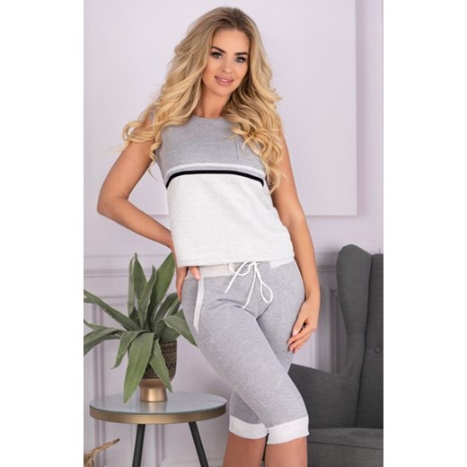 Rathnait LC 90372 piżama, Kolor szary, Rozmiar L/XL, LivCo Corsetti Fashion ze sklepu Primodo w kategorii Piżamy damskie - zdjęcie 184078179