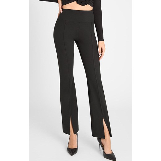 Marilyn Legginsy damskie czarne z efektownym rozcięciem 853 Flared, Kolor czarny, Rozmiar M, Marilyn ze sklepu Primodo w kategorii Spodnie damskie - zdjęcie 184079669