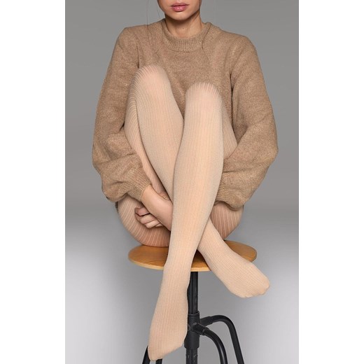 Marilyn rajstopy z wiskozy i kaszmiru beżowe 80 DEN Cashmere D09, Kolor beżowy, Rozmiar 1/2, Marilyn ze sklepu Primodo w kategorii Rajstopy - zdjęcie 184079707