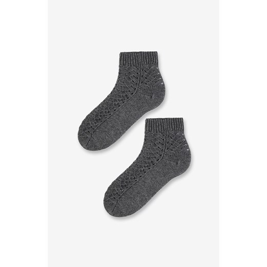 Marilyn szare skarpetki damskie bawełniane z ażurowym splotem E103, Kolor szary, Rozmiar uniwersalny, Marilyn ze sklepu Primodo w kategorii Skarpetki damskie - zdjęcie 184079839