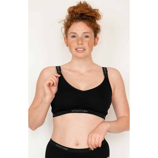 Czarny sportowy biustonosz dla mam Sport Black, Kolor czarny, Rozmiar 70C/D, Momtobe ze sklepu Primodo w kategorii Biustonosze - zdjęcie 184084975