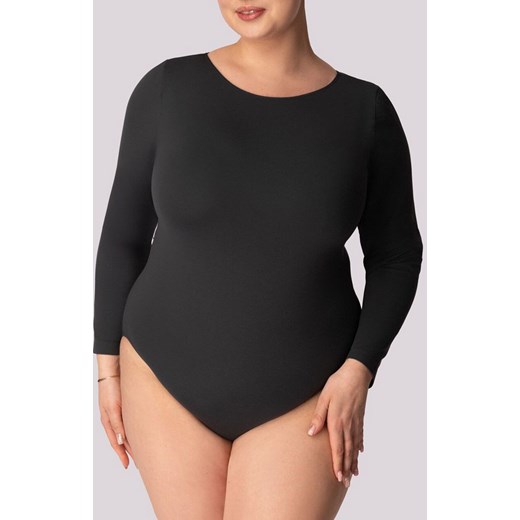 Mona body damskie z długim rękawem szare Longsleeve Base Plus Size, Kolor szary, Rozmiar 2XL, Mona ze sklepu Primodo w kategorii Body damskie - zdjęcie 184085257