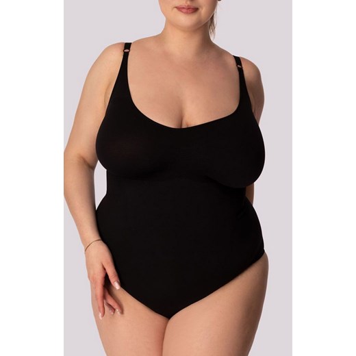 Mona body damskie modelujące czarne Shapewear Plus Size, Kolor czarny, Rozmiar 2XL, Mona ze sklepu Primodo w kategorii Body damskie - zdjęcie 184085269