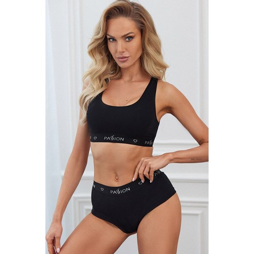 Figi damskie panty czarne PS010, Kolor czarny, Rozmiar L, Passion ze sklepu Primodo w kategorii Majtki damskie - zdjęcie 184090006
