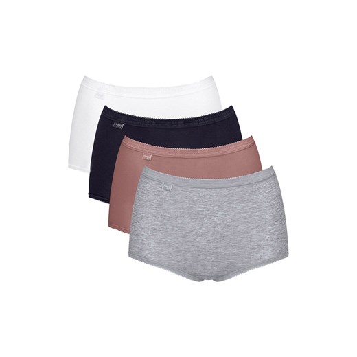Sloggi 4-pak figi damskie wysokie Basic+ Maxi 10103326-V016, Kolor multicolour, Rozmiar 38, Sloggi ze sklepu Primodo w kategorii Majtki damskie - zdjęcie 184090339