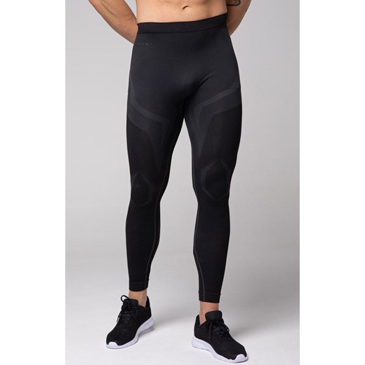 Termoaktywne legginsy męskie czarno-szare Confidence, Kolor czarno-szary, Rozmiar XL, Spaio ze sklepu Primodo w kategorii Spodnie męskie - zdjęcie 184090857