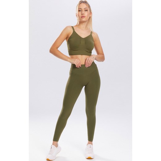 Biustonosz sportowy w kolorze khaki Flex, Kolor khaki, Rozmiar L, Spaio ze sklepu Primodo w kategorii Biustonosze - zdjęcie 184090906