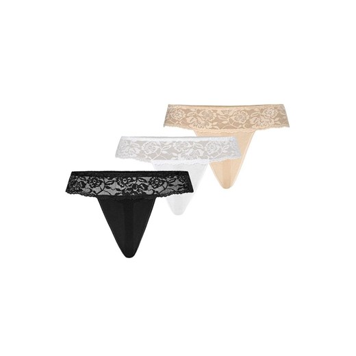 Comfo stringi 318 3-pack, Kolor czarny-biały-beżowy, Rozmiar L, Teyli ze sklepu Primodo w kategorii Majtki damskie - zdjęcie 184092966