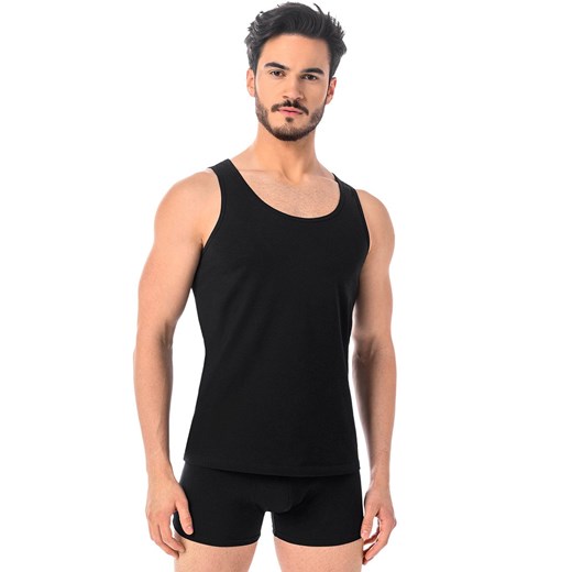 Czarny podkoszulek męski tank top Eli 1301, Kolor czarny, Rozmiar 3XL, Teyli ze sklepu Primodo w kategorii Podkoszulki męskie - zdjęcie 184092995