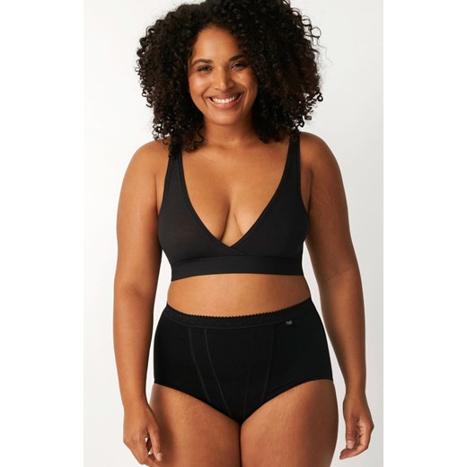 Sloggi Control Maxi czarne wysokie figi damskie plus size 10005203, Kolor czarny, Rozmiar 38, Sloggi ze sklepu Primodo w kategorii Majtki damskie - zdjęcie 184093337