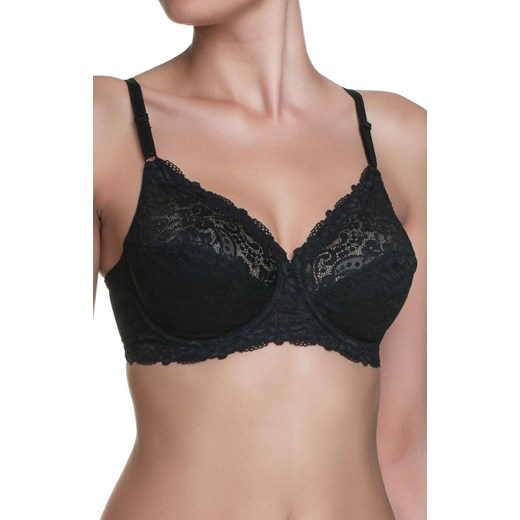 Triumph czarny koronkowy biustonosz soft miękki Compliment W X 10166802, Kolor czarny, Rozmiar 75C, Triumph ze sklepu Primodo w kategorii Biustonosze - zdjęcie 184093469