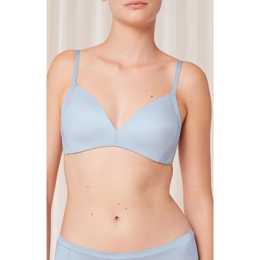 Triumph biustonosz usztywniany bez fiszbin błękitny Body Make-up Soft Touch P EX Triumph 70B okazja Primodo