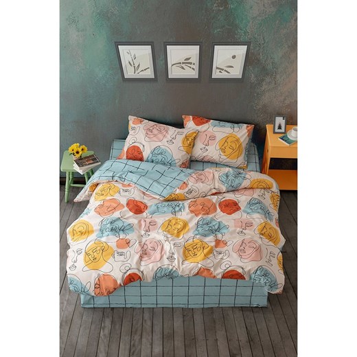 Colourful Cotton Komplet pościeli renforcé &quot;Modern&quot; w kolorze błękitnym ze wzorem ze sklepu Limango Polska w kategorii Pościele - zdjęcie 184096828