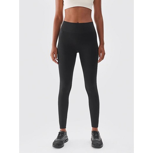 4F Legginsy sportowe w kolorze czarnym ze sklepu Limango Polska w kategorii Spodnie damskie - zdjęcie 184097097
