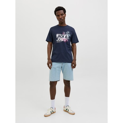 Jack &amp; Jones Koszulka &quot;Jaxon&quot; w kolorze granatowym ze sklepu Limango Polska w kategorii T-shirty męskie - zdjęcie 184097199
