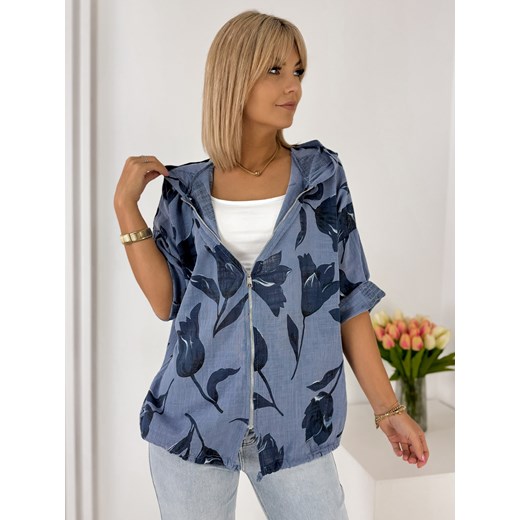 bluza modaria niebieska one size ze sklepu UBRA w kategorii Bluzy damskie - zdjęcie 184097269
