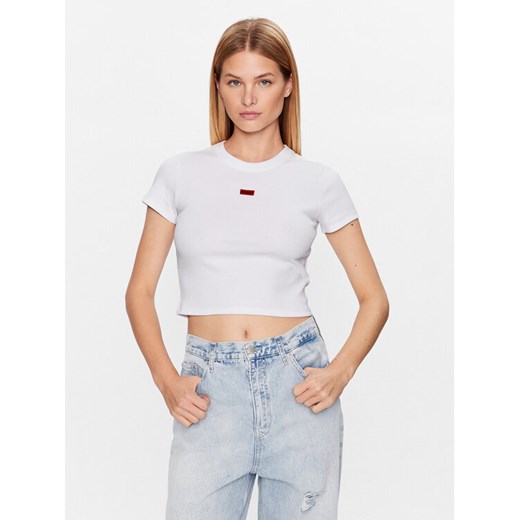 HUGO T-Shirt Deluisa 50489120 Biały Slim Fit XL MODIVO