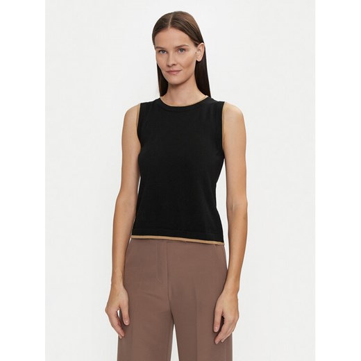 Luisa Spagnoli Bluzka Macinapepe 58514 Czarny Regular Fit ze sklepu MODIVO w kategorii Bluzki damskie - zdjęcie 184098238