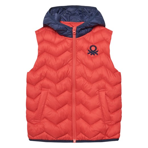 United Colors Of Benetton Kamizelka 2TWDCJ00R Czerwony Regular Fit ze sklepu MODIVO w kategorii Kamizelki dziewczęce - zdjęcie 184098239