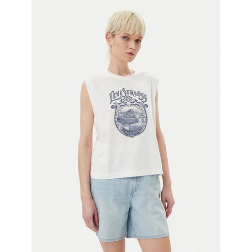 Levi's® Bluzka Graphic 001MW-0000 Biały Standard Fit ze sklepu MODIVO w kategorii Bluzki damskie - zdjęcie 184098245