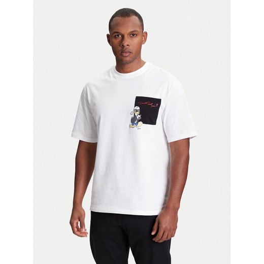 KARL LAGERFELD T-Shirt 755097 553270 Biały Regular Fit ze sklepu MODIVO w kategorii T-shirty męskie - zdjęcie 184098248