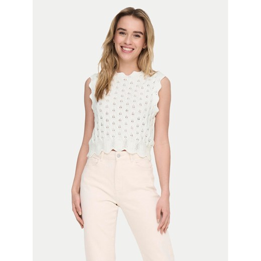 ONLY Bluzka Luna 15291602 Écru Regular Fit ze sklepu MODIVO w kategorii Bluzki damskie - zdjęcie 184098268