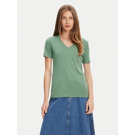 United Colors Of Benetton T-Shirt 3GA2E4230 Zielony Regular Fit ze sklepu MODIVO w kategorii Bluzki damskie - zdjęcie 184098269
