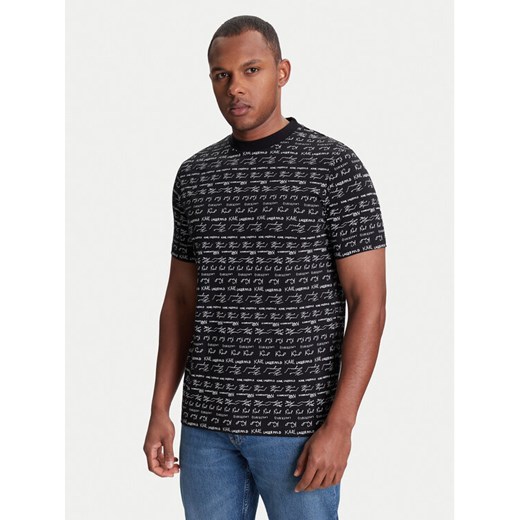 KARL LAGERFELD T-Shirt 755040 553225 Czarny Regular Fit ze sklepu MODIVO w kategorii T-shirty męskie - zdjęcie 184098315