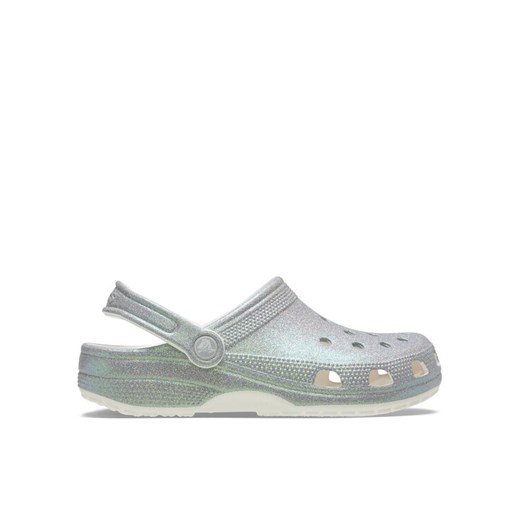 Crocs Klapki Classic Iridescent Glitter Clog 211005 Srebrny ze sklepu MODIVO w kategorii Klapki damskie - zdjęcie 184098327
