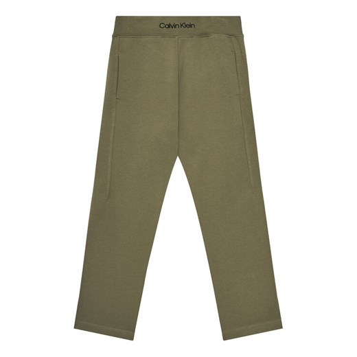 Calvin Klein Jeans Spodnie dresowe IB0IB02538 M Zielony Regular Fit ze sklepu MODIVO w kategorii Spodnie chłopięce - zdjęcie 184098328