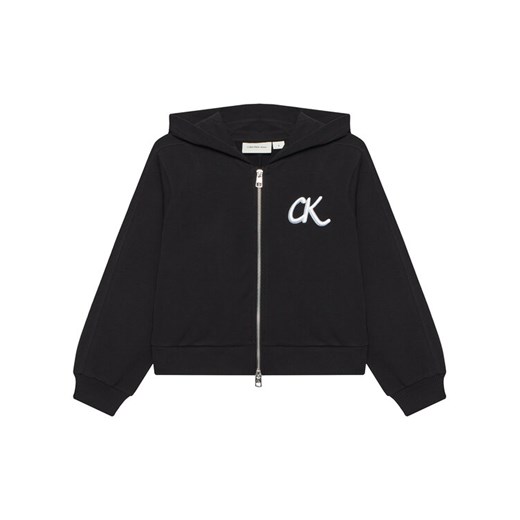 Calvin Klein Jeans Bluza IG0IG02969 D Czarny Regular Fit ze sklepu MODIVO w kategorii Bluzy dziewczęce - zdjęcie 184098339