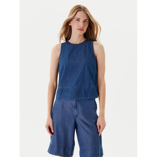 United Colors Of Benetton Bluzka 5DHJDH00Q Granatowy Regular Fit ze sklepu MODIVO w kategorii Bluzki damskie - zdjęcie 184098367
