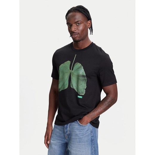 United Colors Of Benetton T-Shirt 3BL0U10AG Czarny Relaxed Fit ze sklepu MODIVO w kategorii T-shirty męskie - zdjęcie 184098377