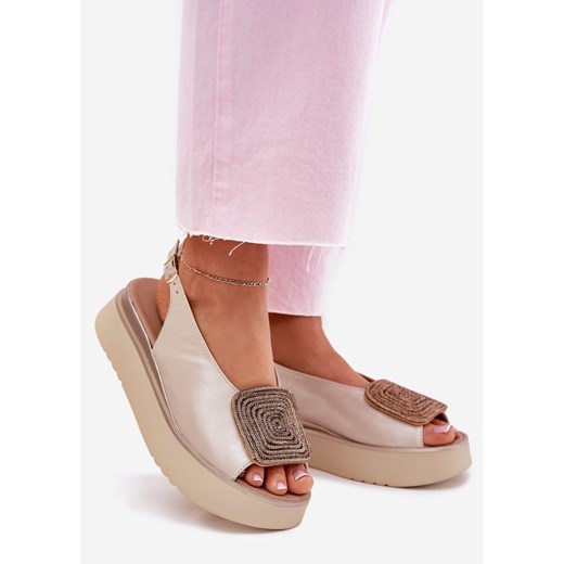 Espadryle damskie Zazoo bez zapięcia casualowe ze skóry